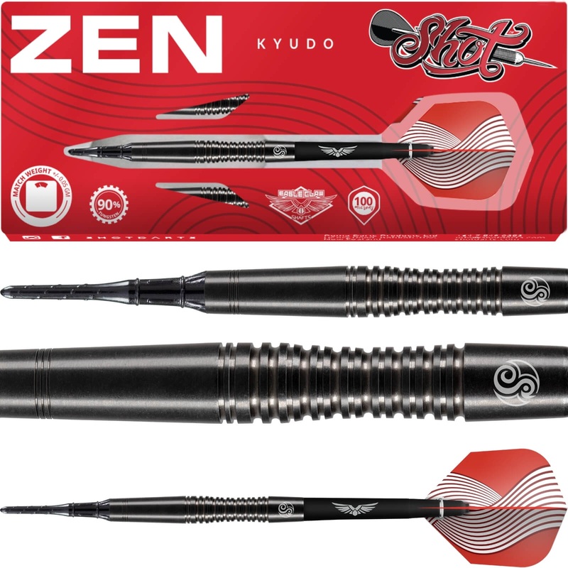 Shot – Zen Kyudo Darts – Soft Tip – 90% Tungsten – 18g 20g 18 grams