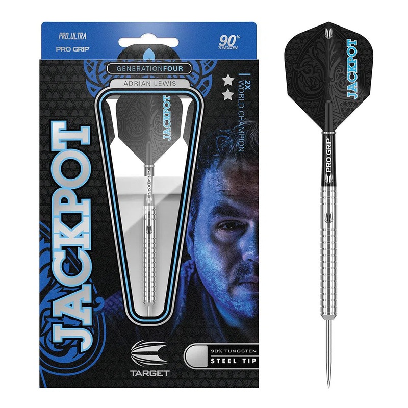 Target Darts Adrian Lewis Gen 4 90% Tungsten Steel Tip Darts 22 GRAM
