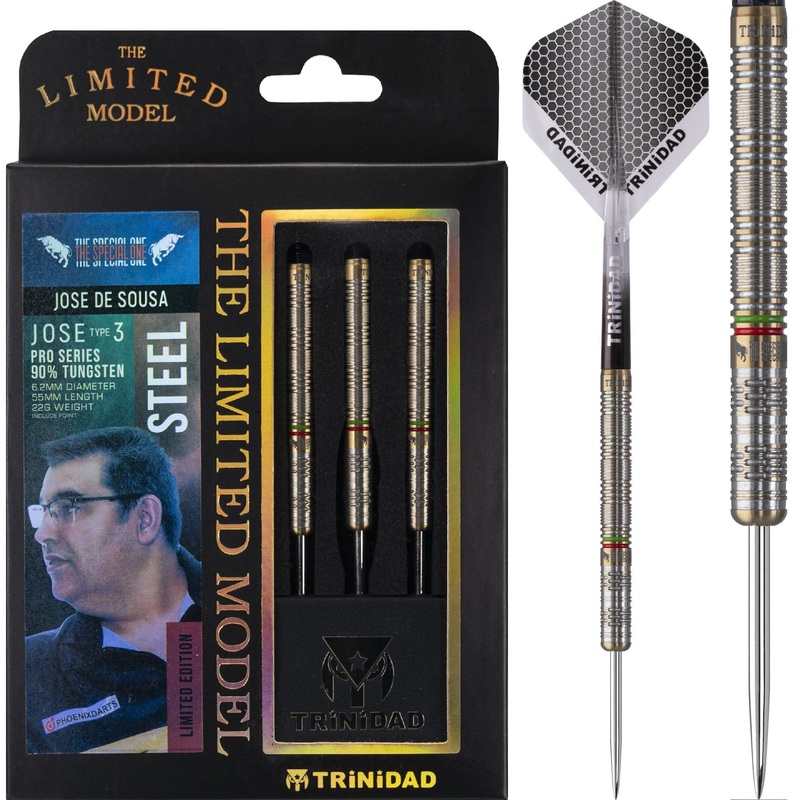 Trinidad Pro – Steel Tip Darts – Jose De Sousa – Jose Type3 – 22g – Limited Edition 22g