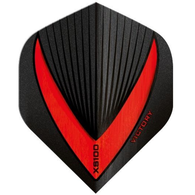 Victory Darts XS100 Vista-R Red Extra Strong Dart Flights