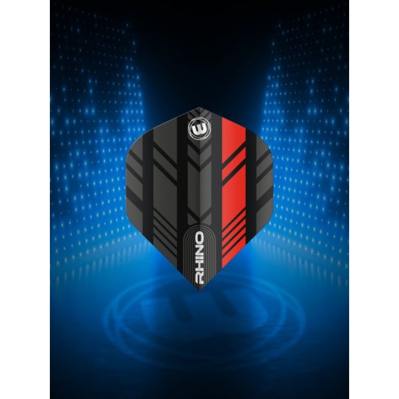 Winmau Rhino Black & Red Extra Thick Standard 100 Micron Poly metronic extra thick