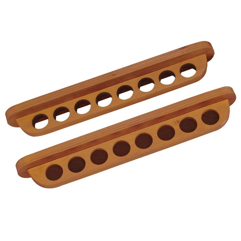 8 Cue Wall Rack – Honey