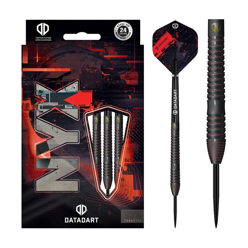DataDart NYX 90% Tungsten Steel Tip Darts 23 GRAM