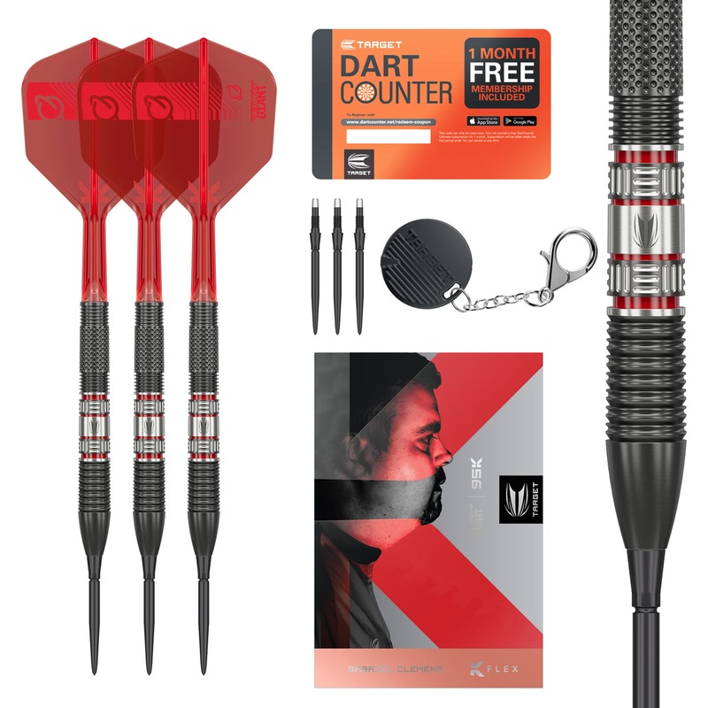 Gabriel Clemens 95K 95% Tungsten SP Steel Tip Darts by Target 21 Gram