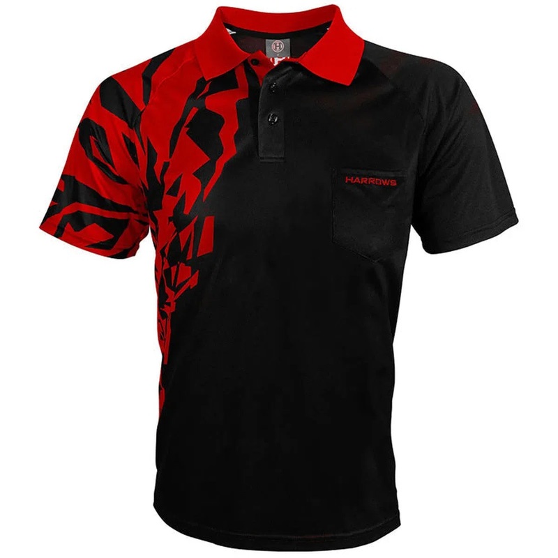 Harrows Darts Red Rapide Darts Shirt SMALL