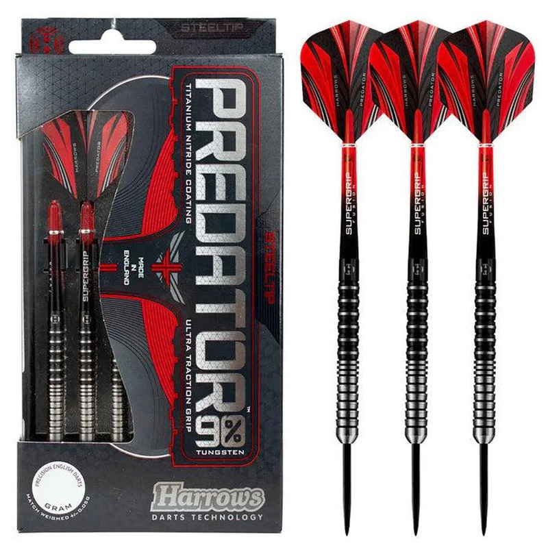 Harrows Predator 90% Tungsten Steel Tip Darts 21 GRAM