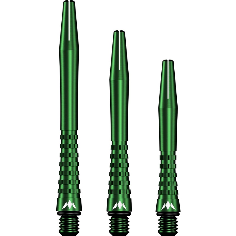 Mission Atom13 Aluminium Shafts – Anodised Metal Stems – Green Short