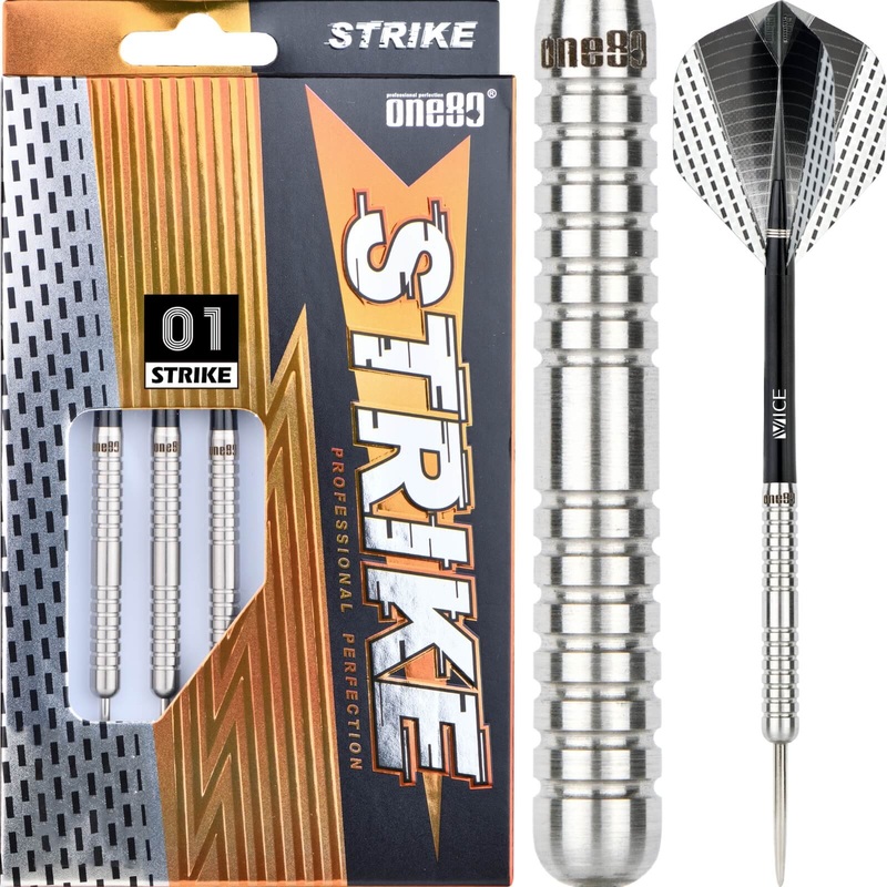 One80 – Strike 01 Darts – Steel Tip – 80% Tungsten – 20g 22g 24g 26g 20 grams