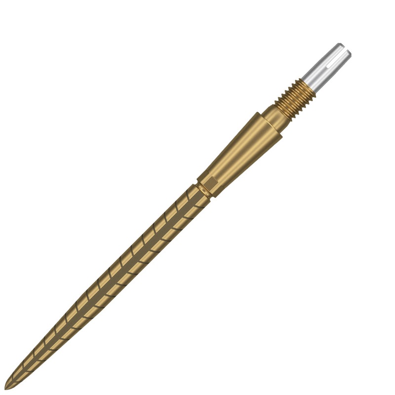 Target Swiss Storm Quartz Steel Points – Gold 35mm
