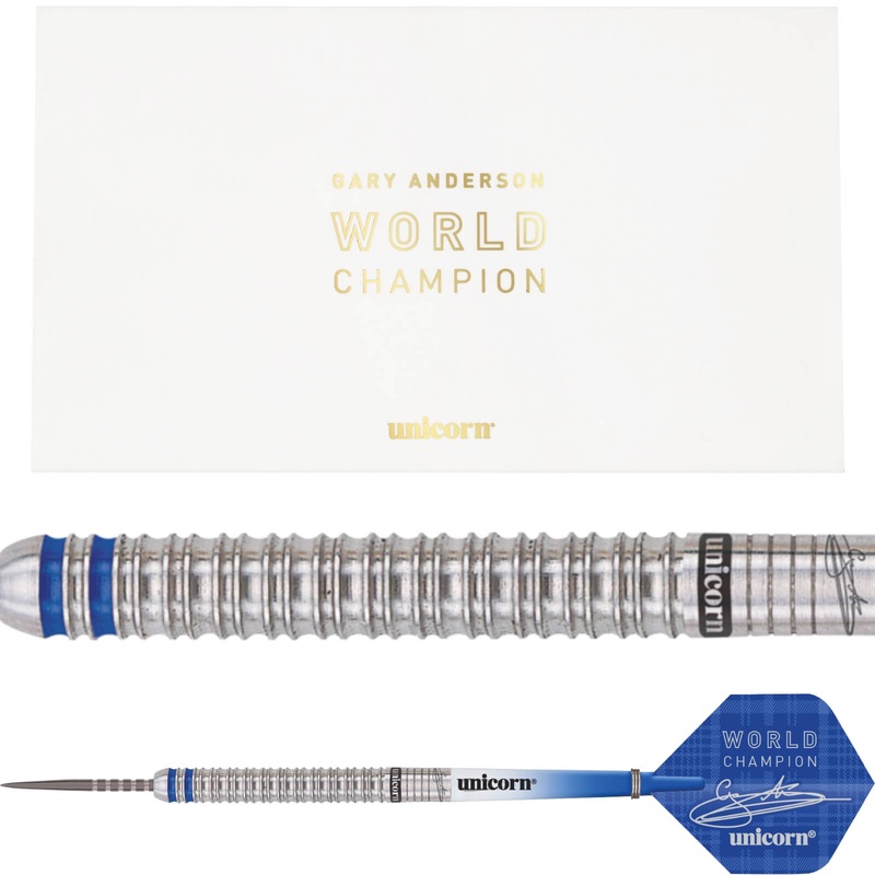 Unicorn – Gary Anderson World Champion Phase 3 Deluxe Edition Darts – Steel Tip – 90% Tungsten – 21g 23g 25g 27g 21 grams