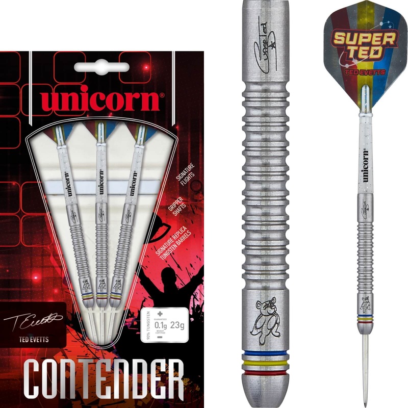 Unicorn – Ted Evetts Phase 2 Darts – Steel Tip – 90% Tungsten – 23g