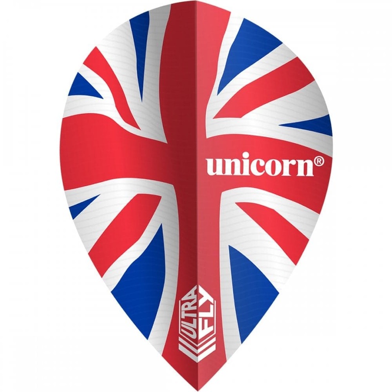 Unicorn Ultrafly Dart Flights – 100 – Xtra Pear – Union Jack – Wave