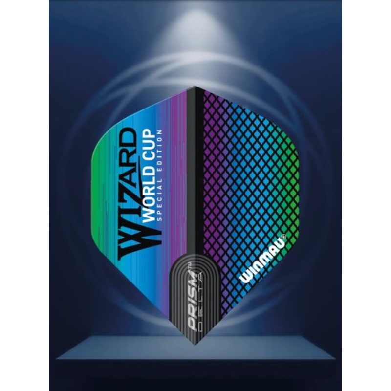 Winmau Specialist Players Prism Delta Wizard Rainbow Flight Standard Standard 100 Micron Poly metronic extra thick