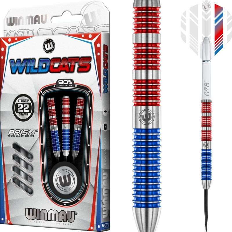 Winmau – Wildcats Darts – Steel Tip – 90% Tungsten – 21g 22g 23g 24g 25g 26g 21 grams