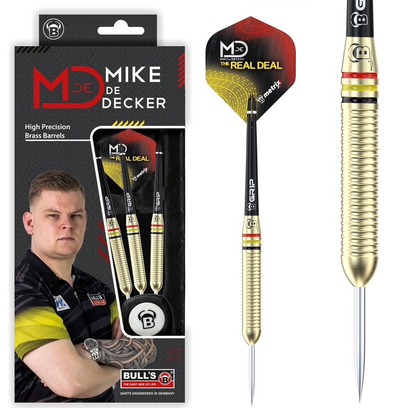 BULL’S Mike de Decker Darts – Steel Tip – Brass – 20g