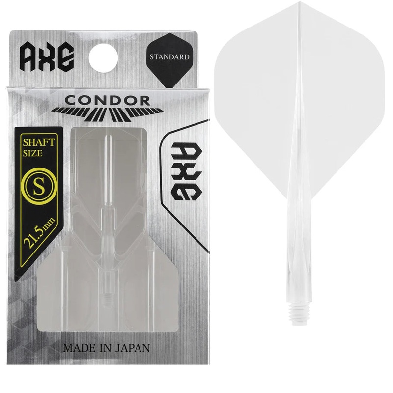 CONDOR AXE DART FLIGHT SYSTEM FLIGHTS – STANDARD – SHORT – CLEAR