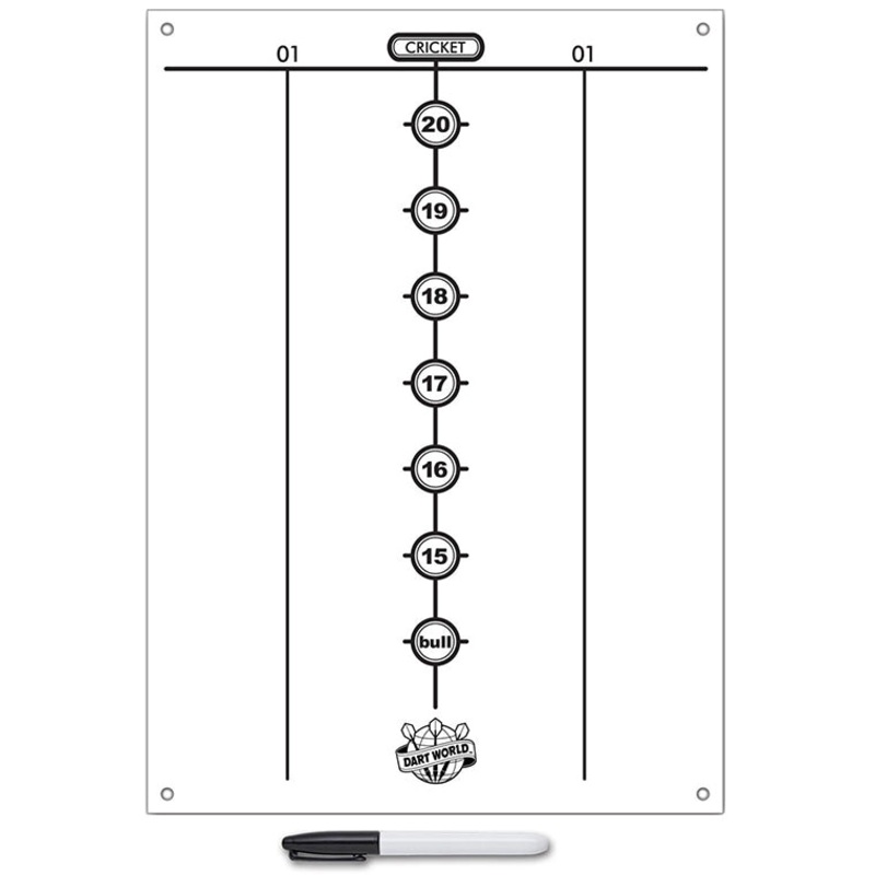 Dart World Dry Erase Scoreboard – Medium