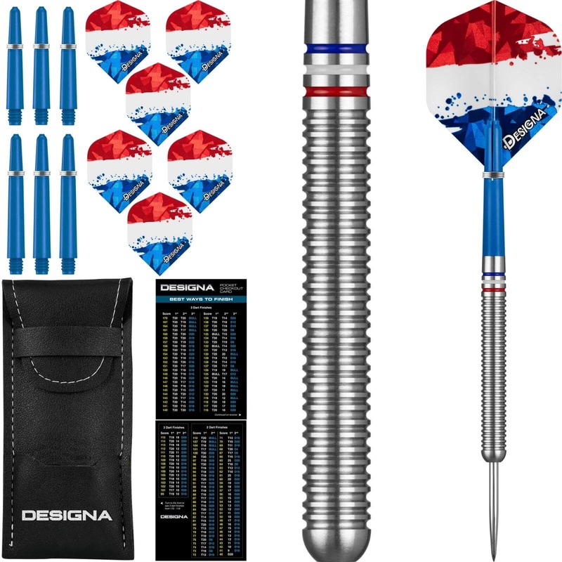 Designa – Patriot-X Darts – Netherlands – Steel Tip – 90% Tungsten – 22g 24g 22 grams