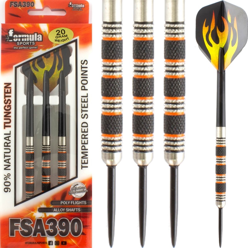 Formula Sports – FSA390 Darts – Steel Tip – 90% Tungsten – 20g