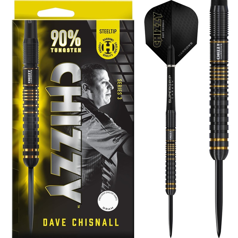 Harrows Dave Chisnall Darts – Chizzy – Steel Tip – 90% Tungsten – Series 3 21g