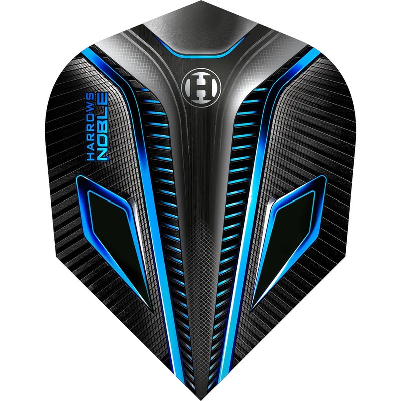 Harrows Noble Blue Standard Dart Flights Standard 100 Micron Extra Strong