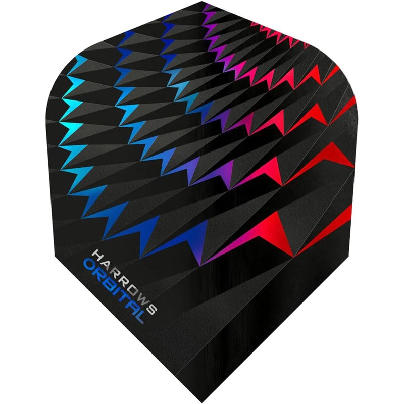 Harrows Orbital Blue Red Standard Dart Flights Standard 100 Micron Extra Strong