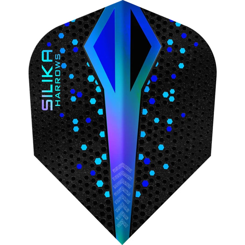 Harrows Silika Colorshift – Patented Tough Crystalline Coated Blue – No6 Standard Dart Flights Standard 100 Micron Extra Strong