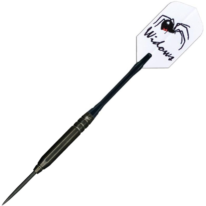 Laserdarts Black Widow Smooth Moveable Steel Tip Darts – 27gm