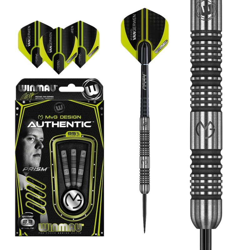 Michael Van Gerwen MVG Authentic 85% Tungsten Steel Tip Darts by Winmau 22 Gram