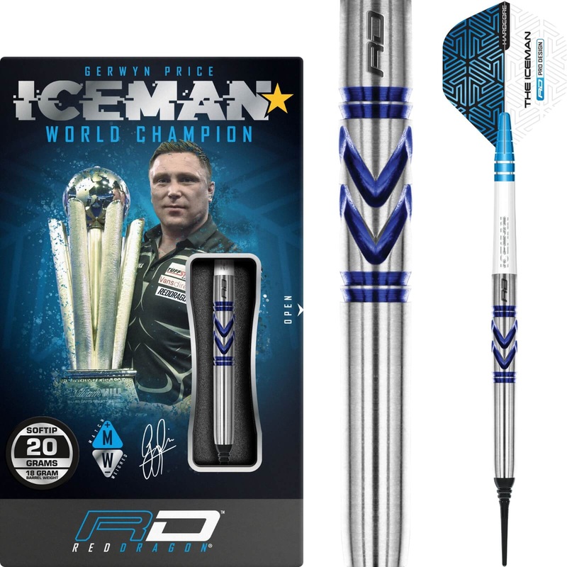 Red Dragon – Gerwyn Price Avalanche Pro Darts – Soft Tip – 90% Tungsten – 20g