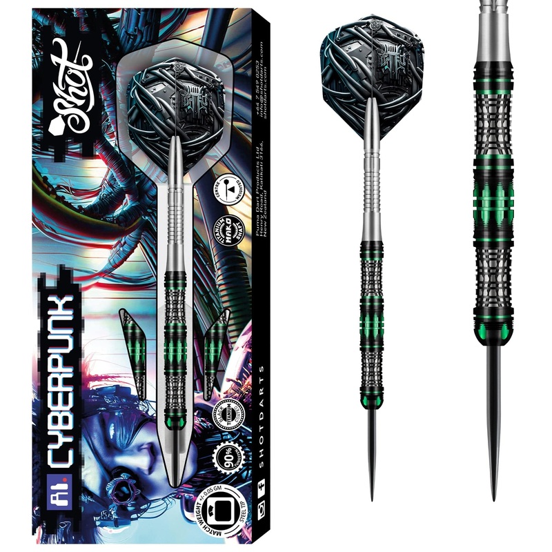 Shot AI Darts – Steel Tip – Cyberpunk 23g