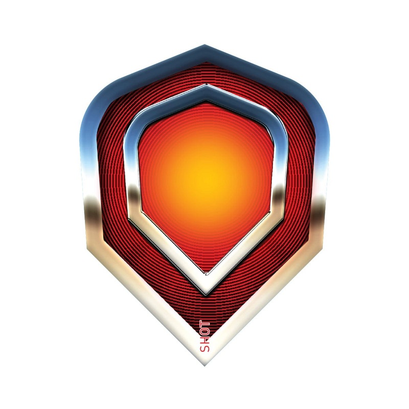 Shot Americana Chrome Dart Flight Set Small Standard Standard 100 Micron Polymer