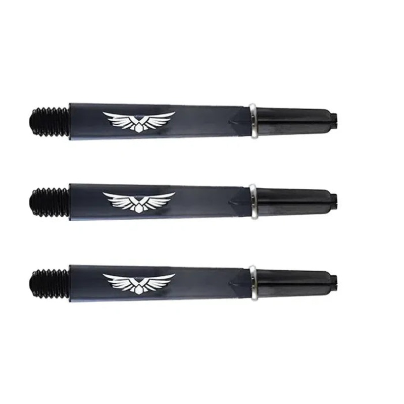 Shot Eagle Claw Dart Shafts – Clear Black – In Between