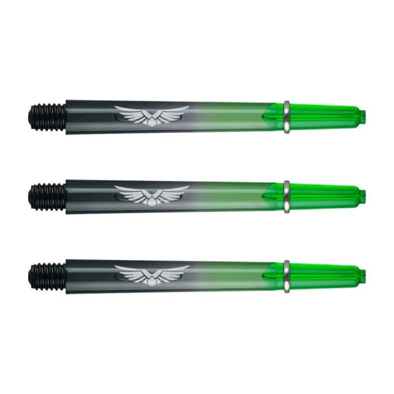 Shot Eagle Claw Dart Shafts – Green/Black – Medium