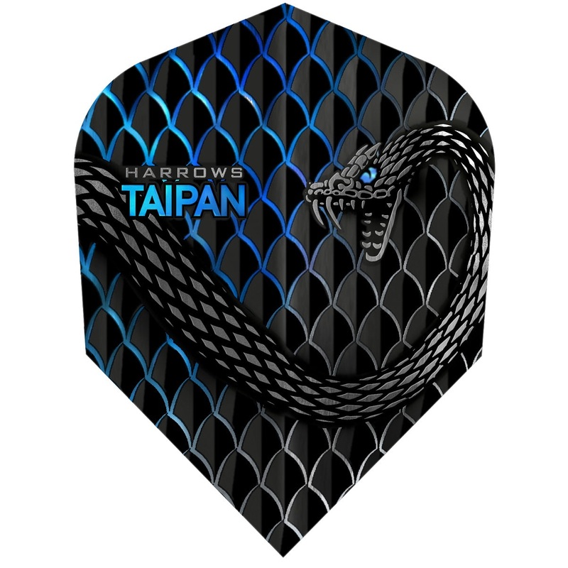 Taipan Aqua Standard Dart Flights By Harrows Aqua
