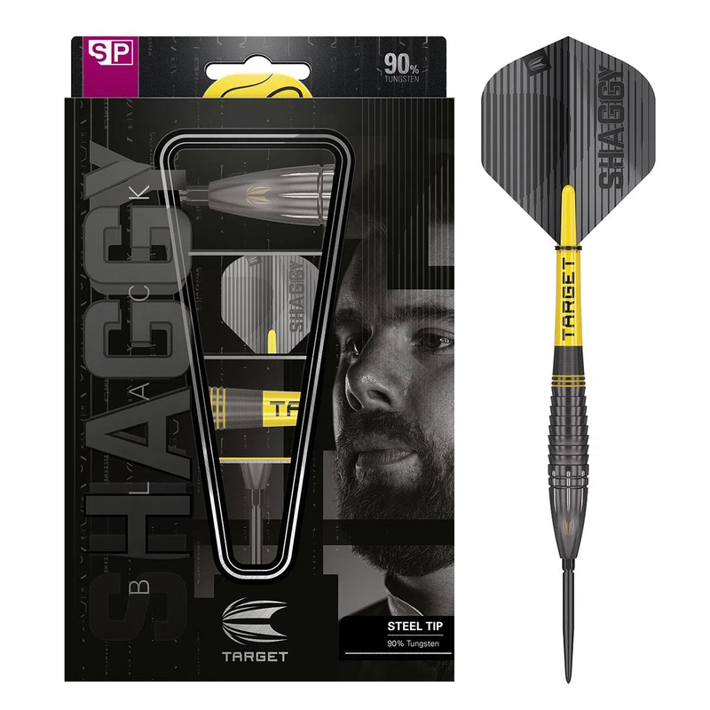 Target Darts Scott Williams Black SP 90% Tungsten Steel Tip Darts 23 GRAM