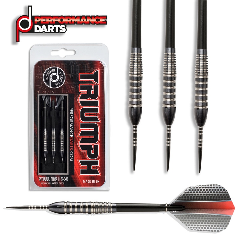 Triumph 90% Tungsten Steel Tip Darts by Performance Darts 22 Gram