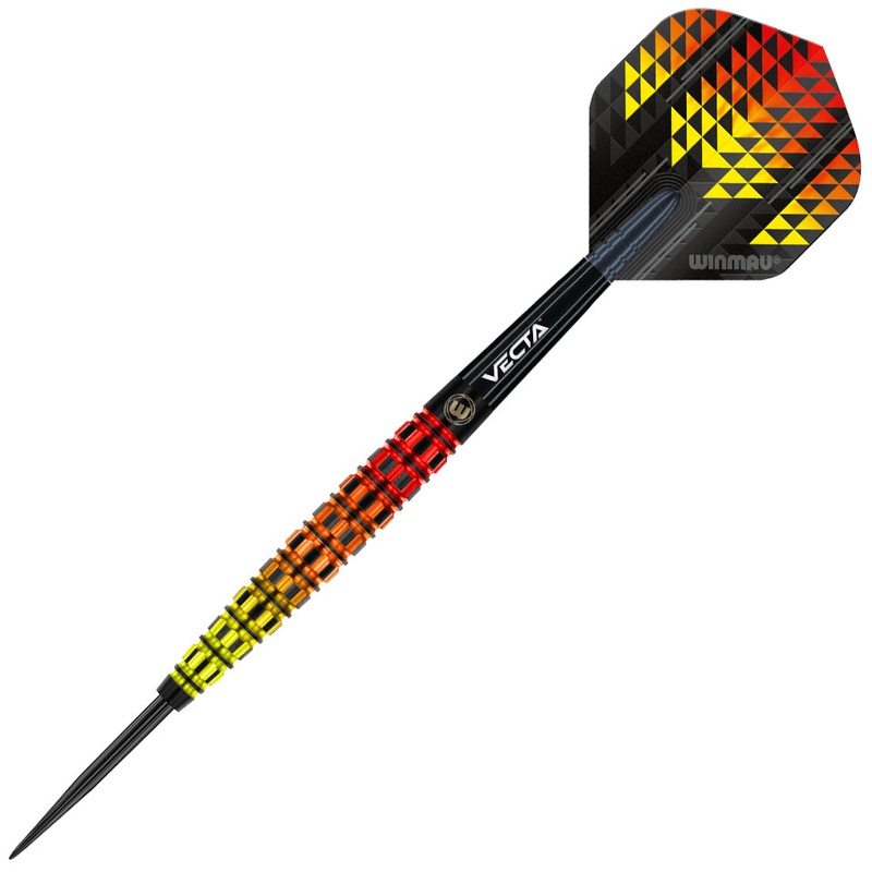 Winmau Firestorm Flame Tapered Steel Tip Darts – 21gm