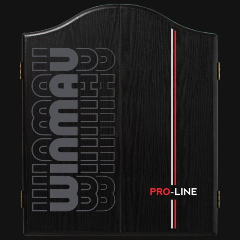 Winmau Pro Line Dartboard Cabinet Black Dartboard Not Included Fixings and fitting instructions