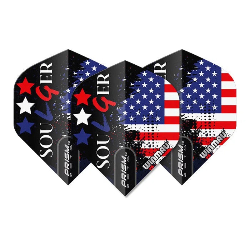 Winmau Specialist Players Leonard Gates USA Prism Zeta Standard Flights