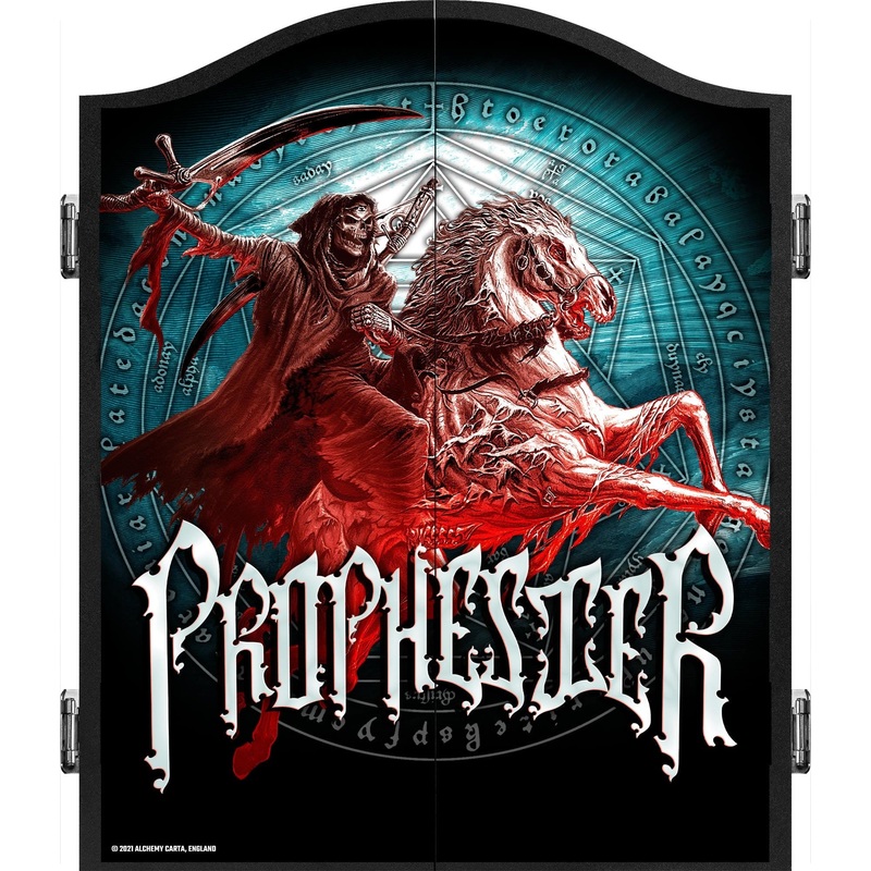 Alchemy Dartboard Cabinet – Official Licensed – Professional Design – Black – Prophesier