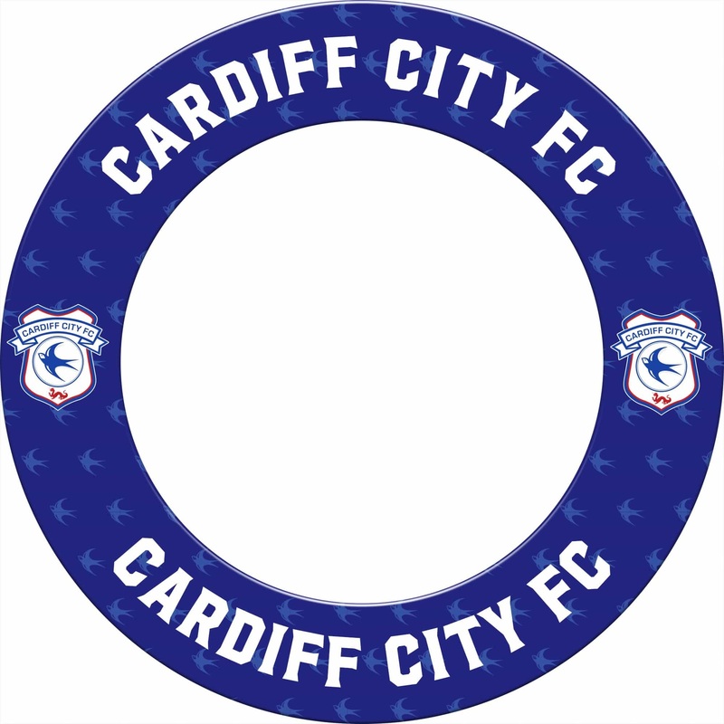 Cardiff City FC – Official Licensed – Dartboard Surround – S4 – Bluebird Crest