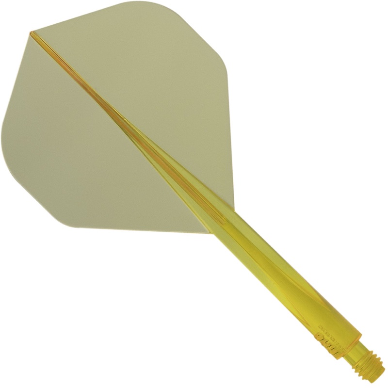 Condor AXE Dart Flights – Standard – Clear Yellow Short