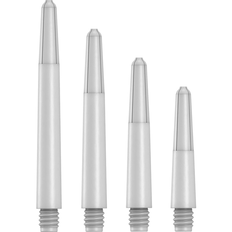 Designa Nylon Shafts – Durable Dart Stems – Pure White Medium