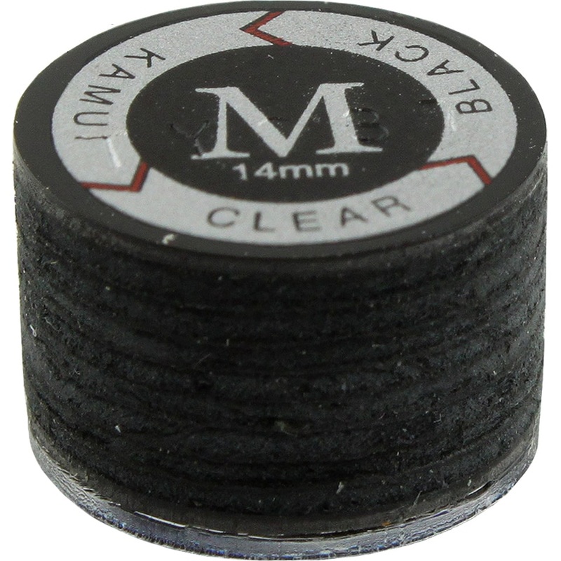 Kamui Black & Clear Billiard Cue Tip – Medium 14mm