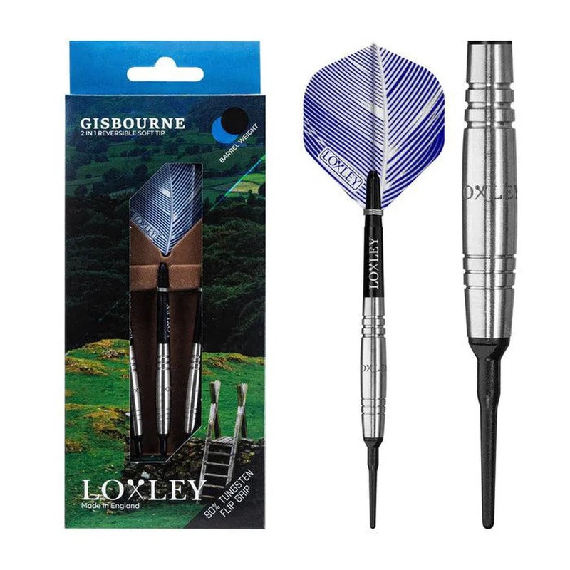Loxley Gisbourne 90% Tungsten Soft Tip Darts 18 GRAM