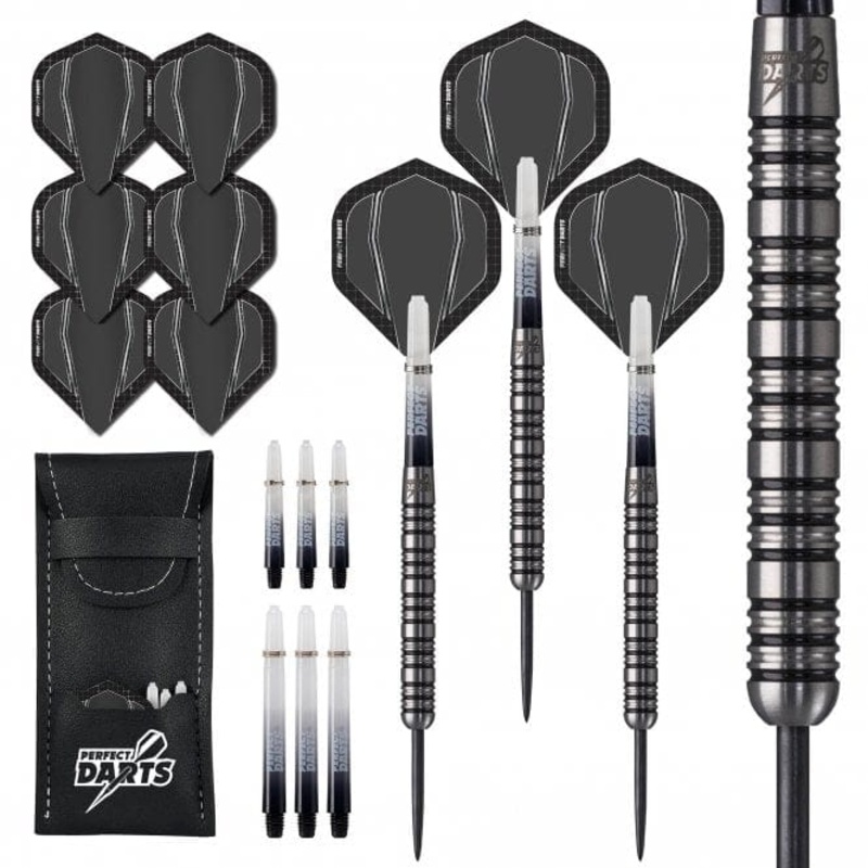 *Perfect Darts – Steel Tip – 90% Tungsten – M06 – Terraforce – Black 23g