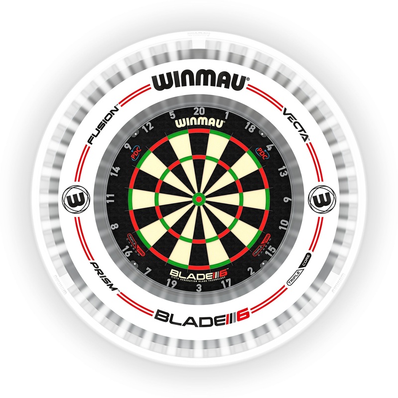 Plasma Ice Dartboard Light & Grey/White Pro-Line Surround Bundle