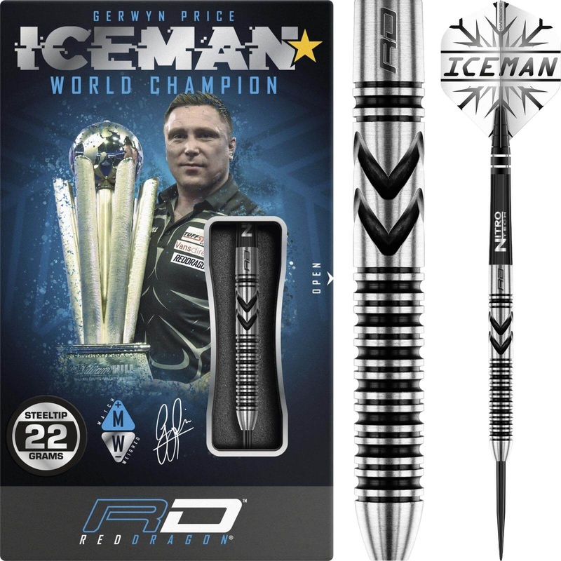 Red Dragon – Gerwyn Price Thunderbolt Darts – Steel Tip – 90% Tungsten – 22g 24g 22 grams