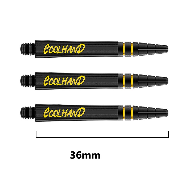 Red Dragon Luke Humphries Cool Hand Logo Nitrotech Dart Shafts Black/Gold Short – 36mm